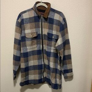 Vintage Sierra Pacific Plaid Zip-Up Jacket Men's Size M